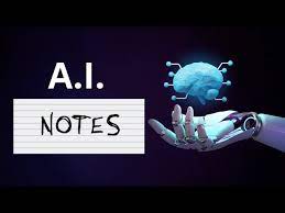  AI model for notes